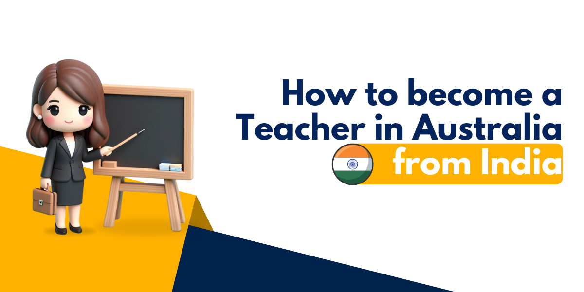 An image featuring a 3D representation of a teacher, designed to be used as the cover image for a comprehensive guide on how to become a teacher in Australia from India or other overseas countries.